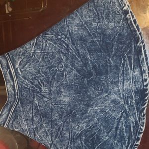 Flare Jean Skirt